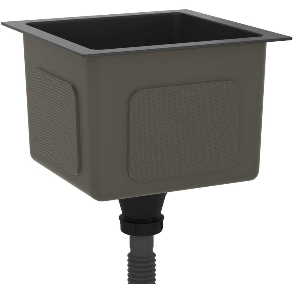 Lavello Da Cucina Lavorato A Mano Con Filtro Nero Acciaio Inox - Foto 8