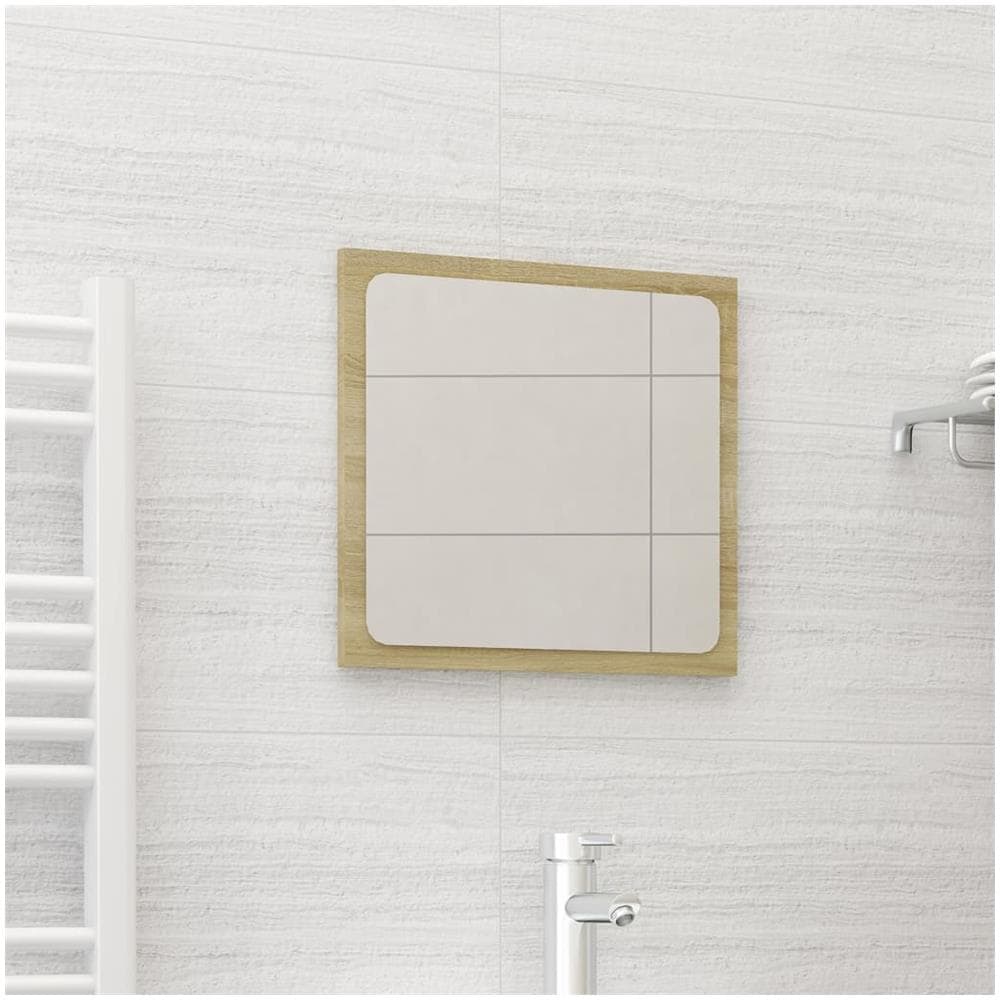 Specchio da Bagno Rovere Sonoma 40x1,5x37 cm Legno Multistrato - Foto 1