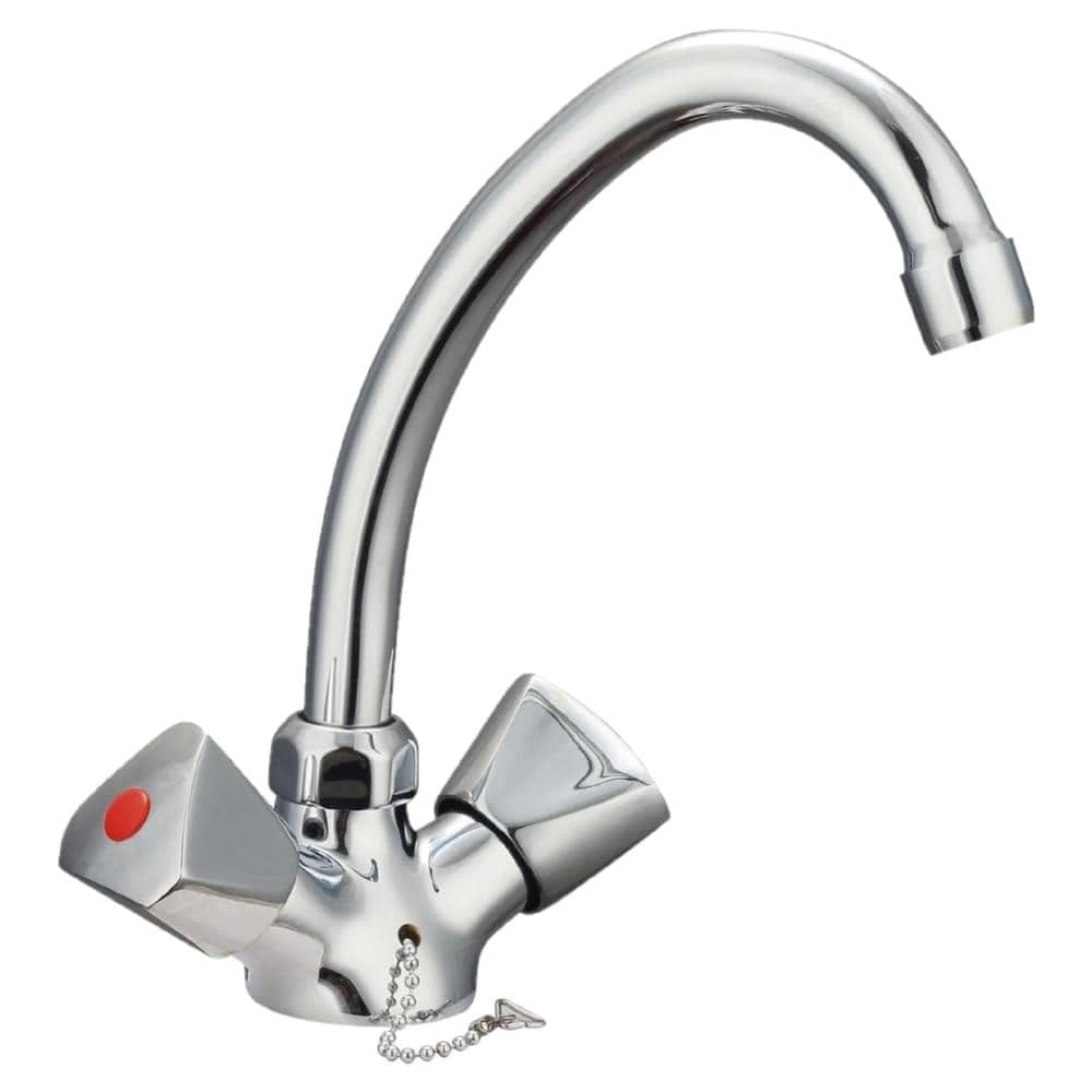 Miscelatore per Lavabo con 2 Maniglie SAVINO Cromato - Foto 1