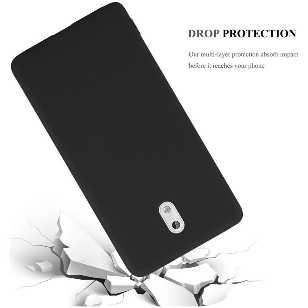 Custodia Compatibile Con Nokia 3 In Candy Nero - Coperchio Protettivo In Silicone Tpu Flessibile - Foto 8
