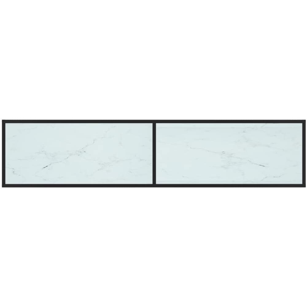 Mobile Porta Tv Marmo Bianco 180x40x40,5 Cm In Vetro Temperato - Foto 6