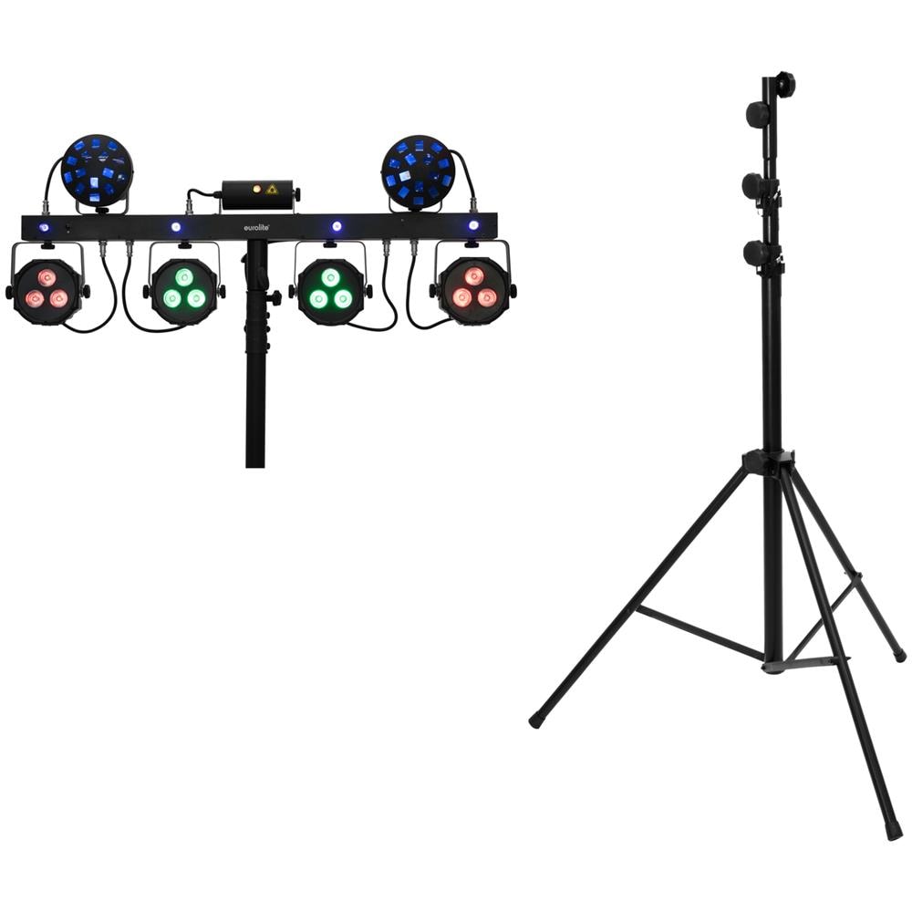 Set Led Kls Laser Bar Next Fx Light Set + Stv-60-wot Eu Steel Stand Black - Foto 1