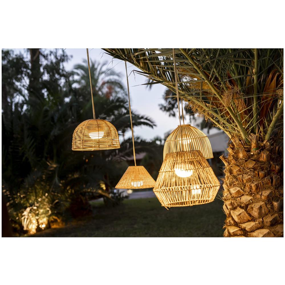 Lampada A Sospensione Led 9w Sisine Hang Naturale 305xø400 Mm Fibre Naturali - Foto 5