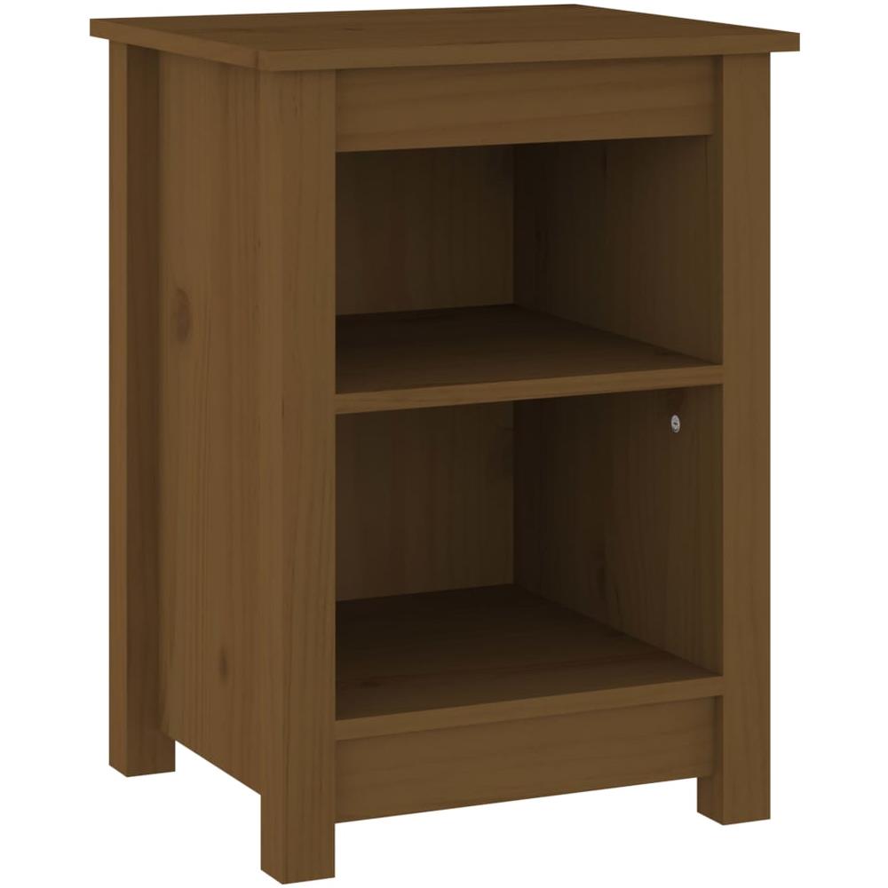 Comodini 2 Pz Miele 40x35x55 Cm In Legno Massello Di Pino - Foto 2