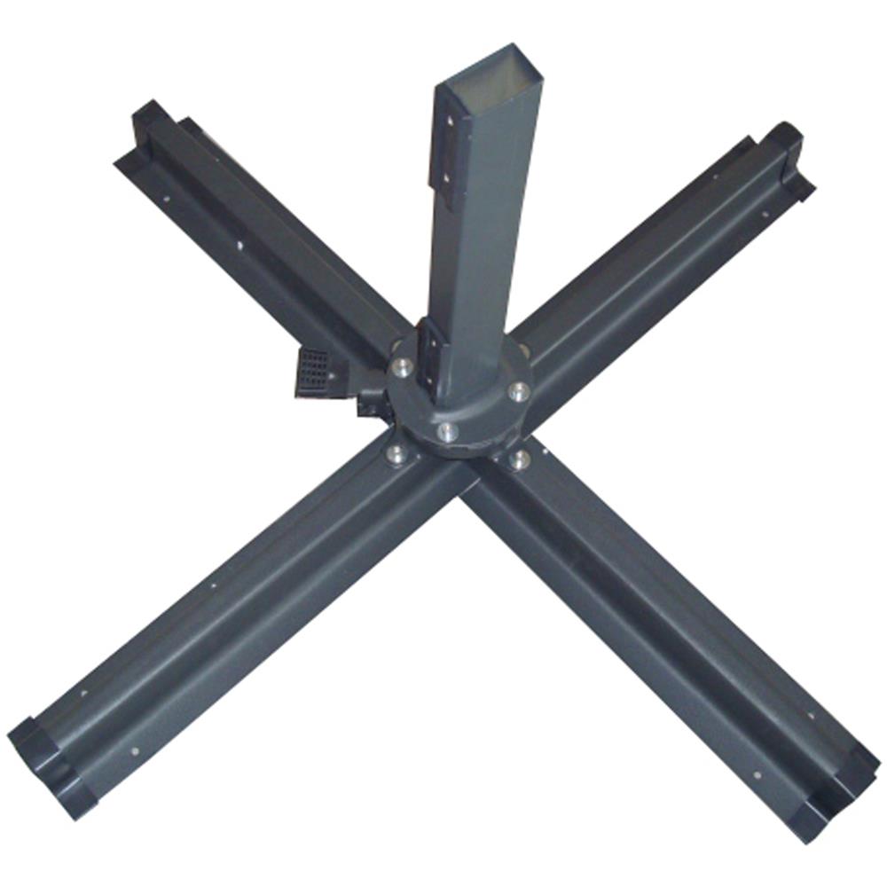 Cesare Ombrellone Decentrato Quadrato Cioccolato 3x4m - Foto 2