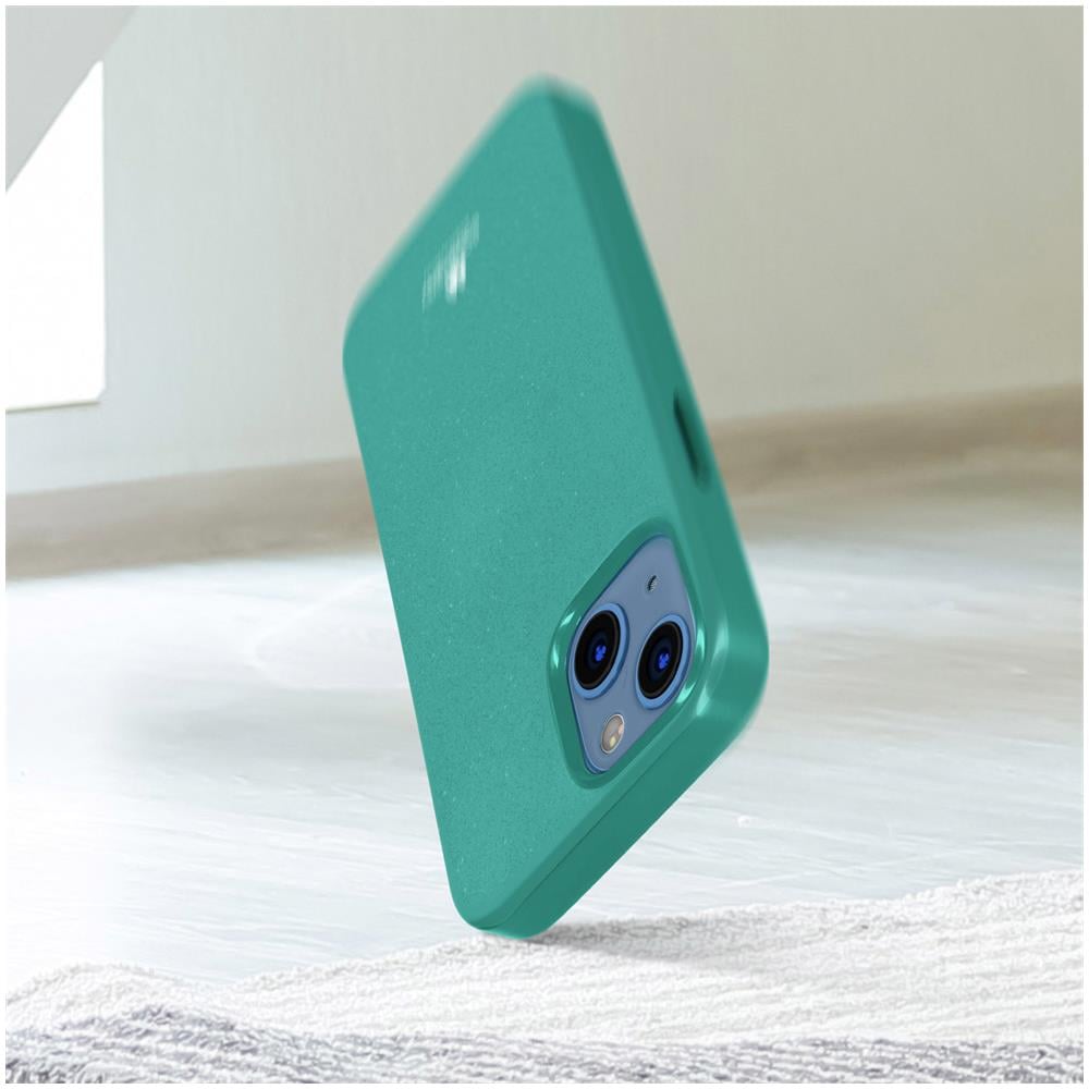 Cover Iphone 13 Silicone Effetto Brillante Pearl Jelly Mercury Turchese - Foto 5