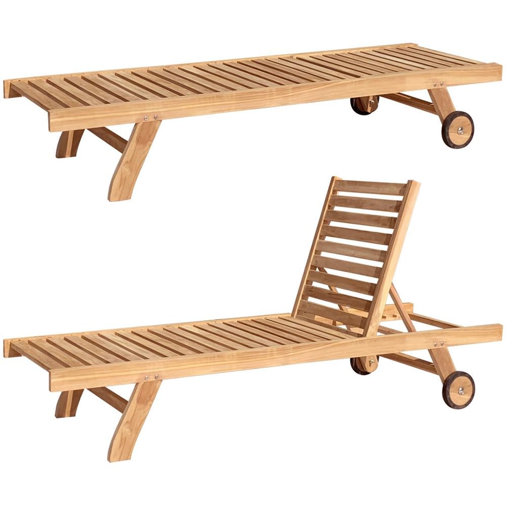 Lombok, Sdraio Diritta In Teak - Foto 2