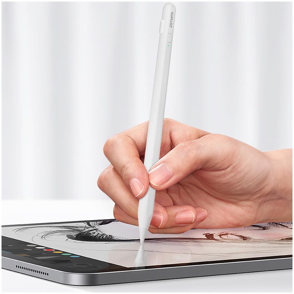 Pennino 4smarts Pencil Pro 3 Bianco Con Funzione Reiezione Del Palmo Per Ipad - Foto 2