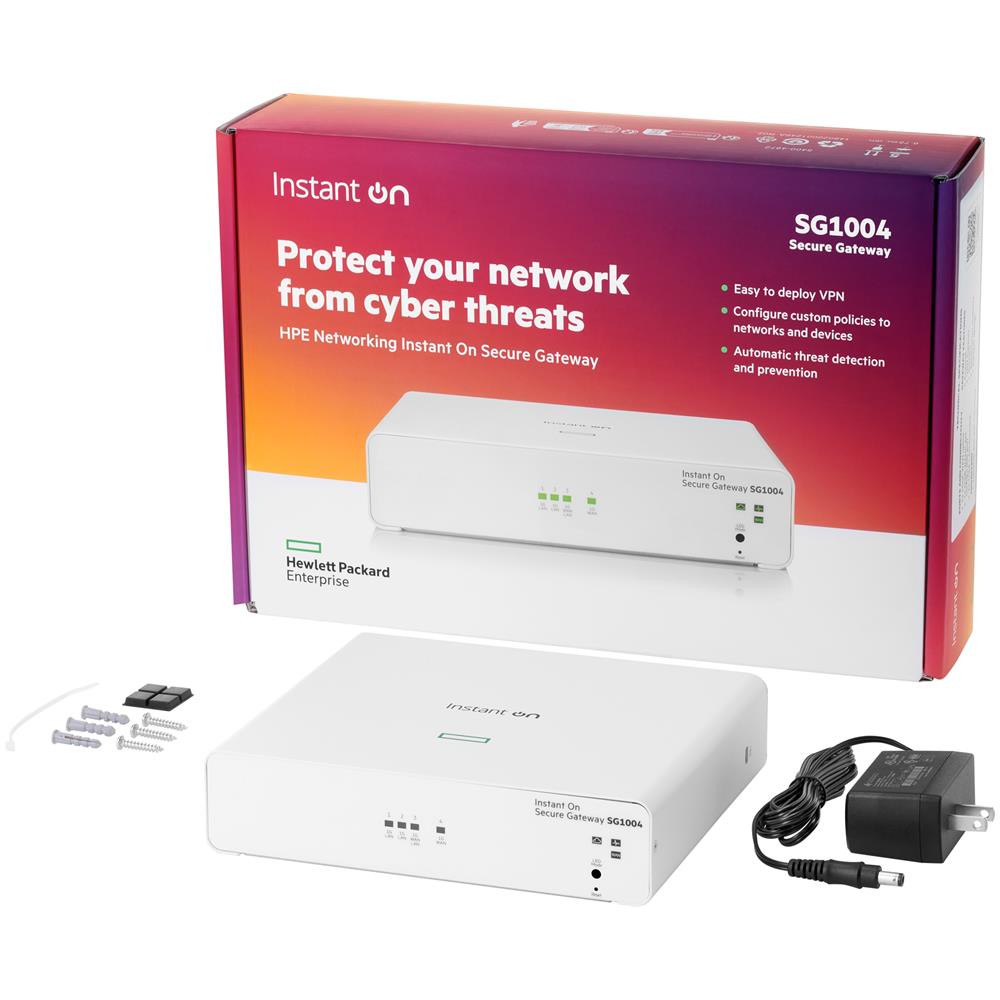 Gateway sicuro HPE Networking Instant On a 4 porte Gigabit SG1004 - Foto 1