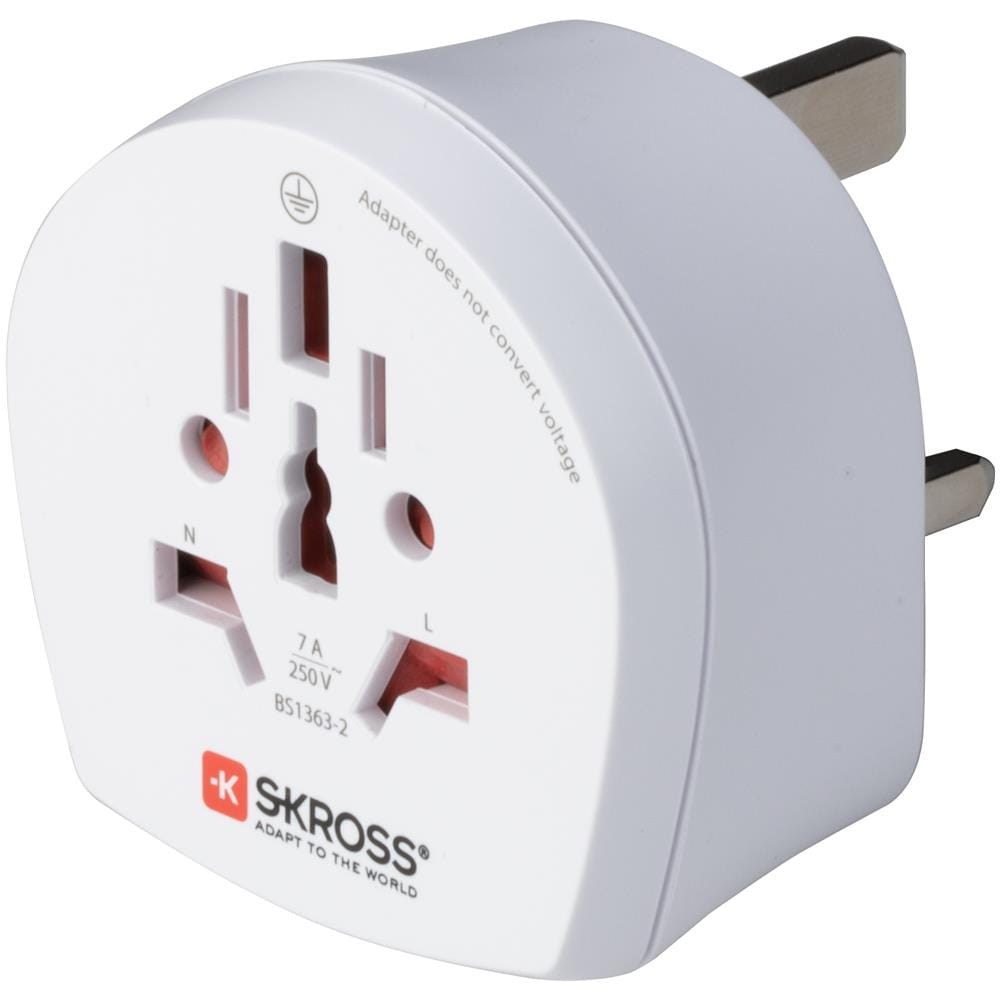 PP0429 Adattatore Per Presa di Corrente Tipo G (UK) Universale Bianco - Foto 1