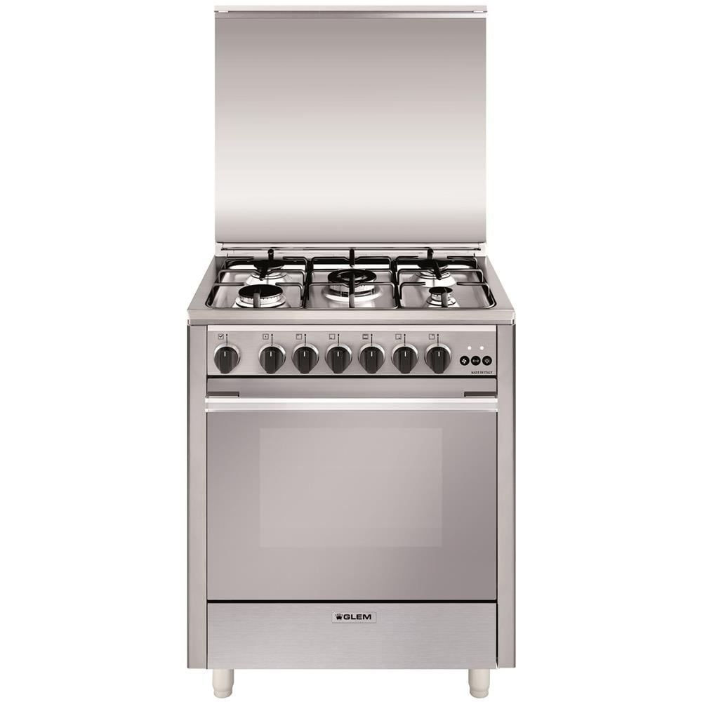 U765Vi Unica 70x60 4 Fuochi Gas Piu Tripla Corona Forno A Gas Ventilato 4 Selezioni Multichef Porta Full Glass Classe A Inox - Foto 1