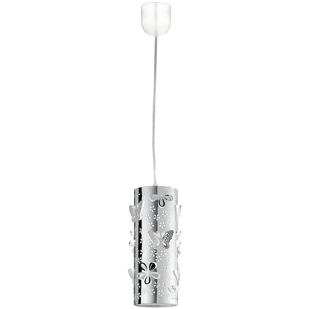 LAMPADARIO A SOSPENSIONE BUTTERFLY cromo, Duro, E27, Alogena, Cromo, Cromo - Foto 3