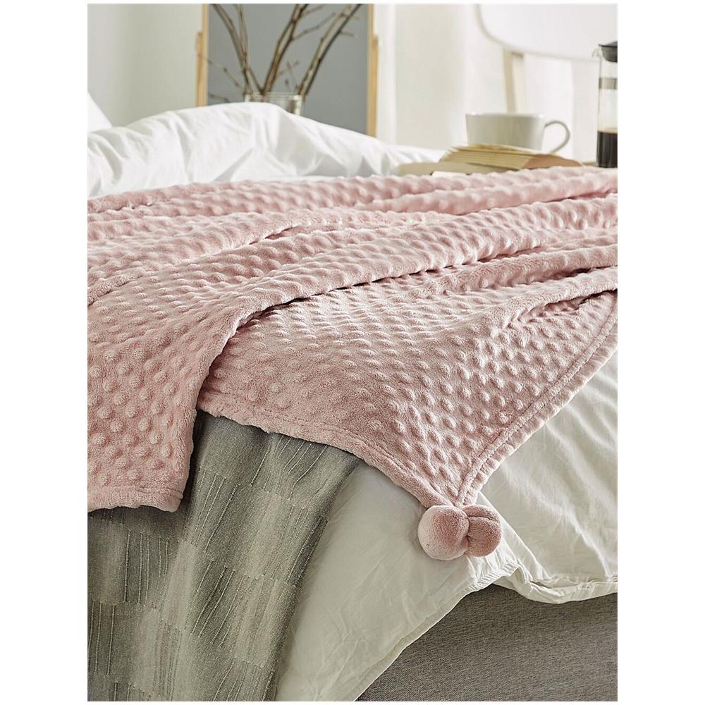 Coperta Color Rosa 200 X 220 Cm Samur - Foto 2