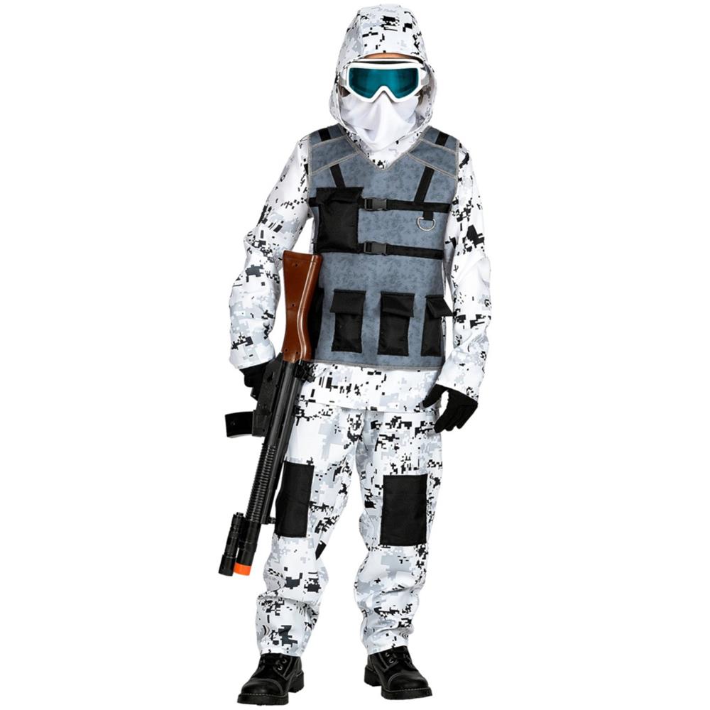 Costume Guerriero Forze Speciali Per Bambino - Taglia: 5 - 7 Anni (128 Cm)  - Foto 1