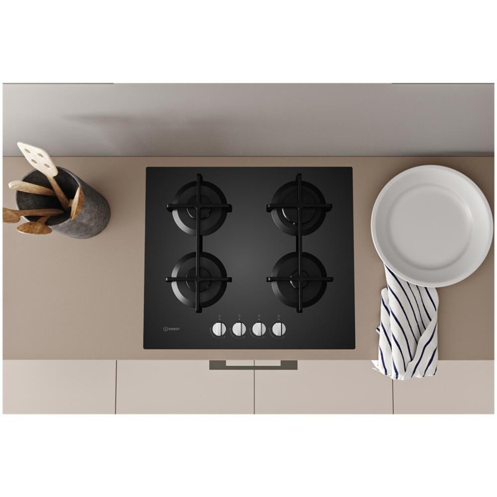 Piano Cottura ING 61T / BK a Gas 4 Fuochi Gas Colore Nero - Foto 5