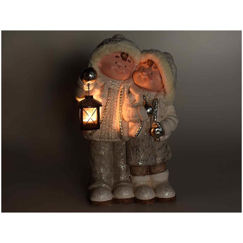 Gruppo Maruccia Porta Candela a Tema Natalizio 12 candeline Decorative 