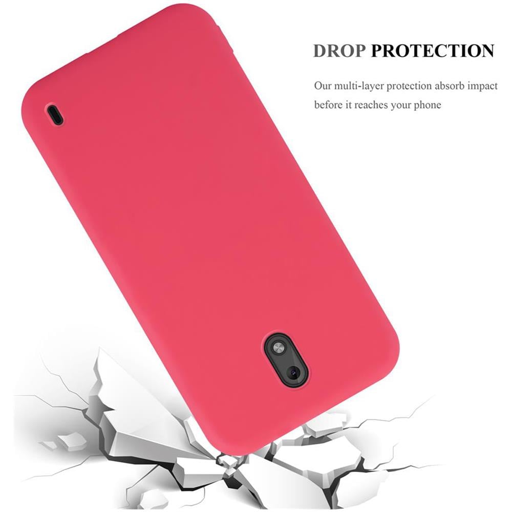 Custodia Compatibile Con Nokia 2 In Candy Rosso - Coperchio Protettivo In Silicone Tpu Flessibile - Foto 8