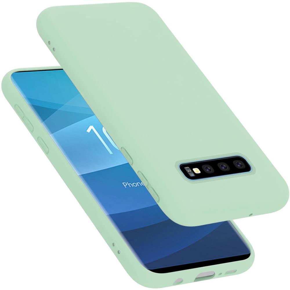 Custodia Compatibile Con Samsung Galaxy S10 Plus In Liquid Verde Chiaro - Coperchio Protettivo In Silicone Tpu Flessibile - Foto 1