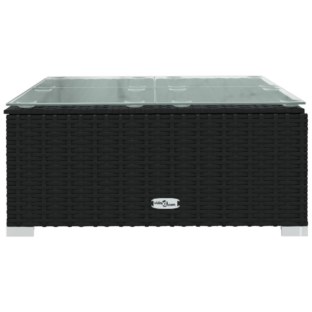 Set Salotto Da Giardino 7 Pz Con Cuscini In Polyrattan Nero - Foto 7