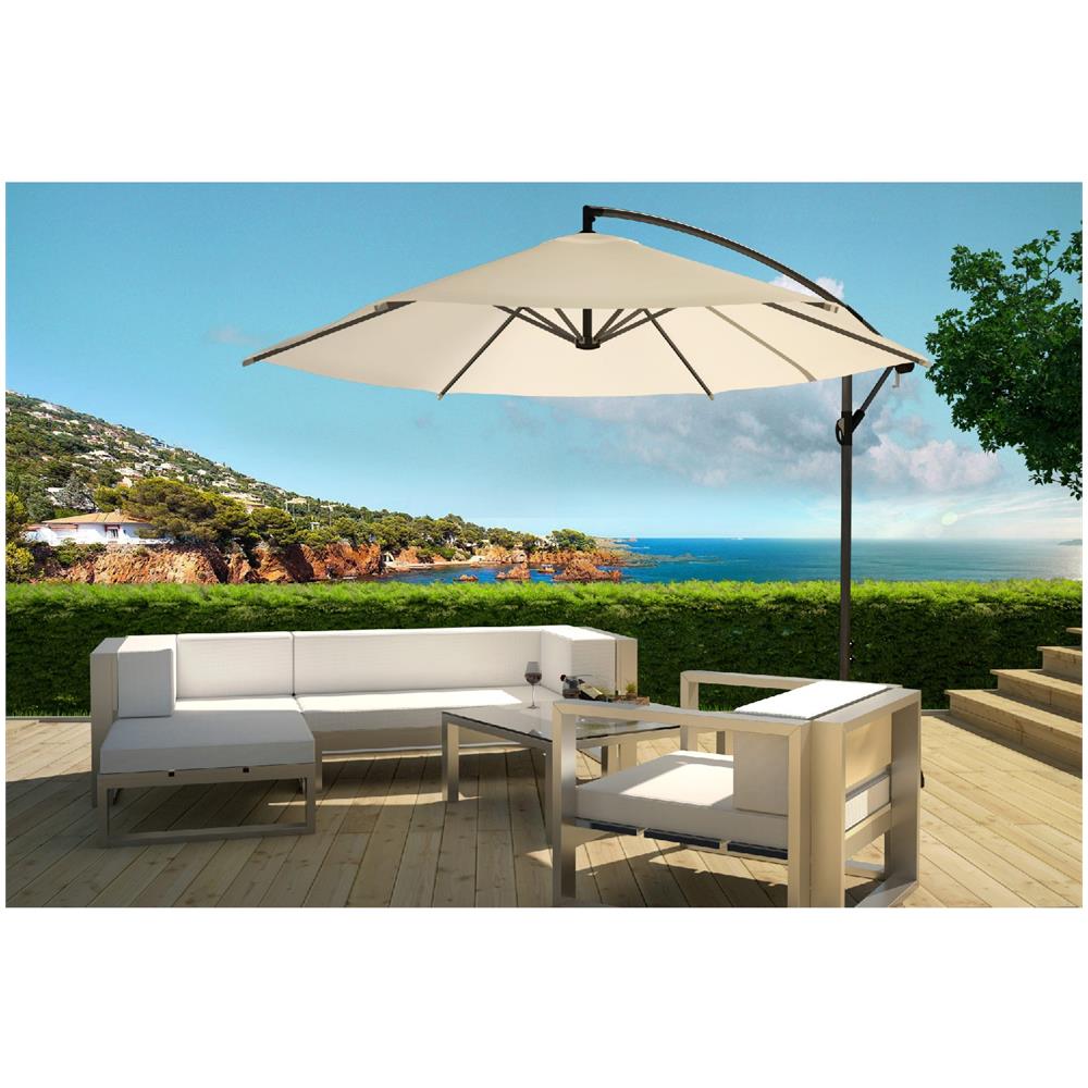 Porticcio Ombrellone Decentrato Ecru Ø 3m - Foto 2