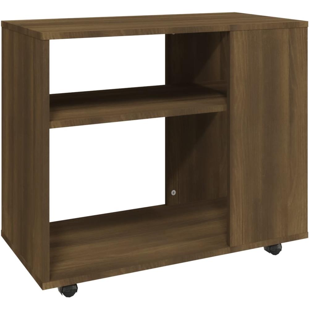 Tavolino Da Salotto Rovere Marrone 70x35x55cm Legno Multistrato - Foto 2