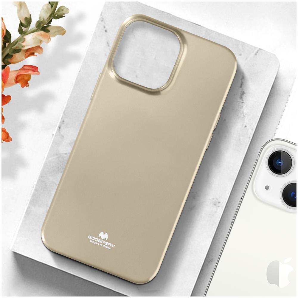 Cover Iphone 13 Silicone Effetto Metallizzato Mercury I Jelly Oro - Foto 2