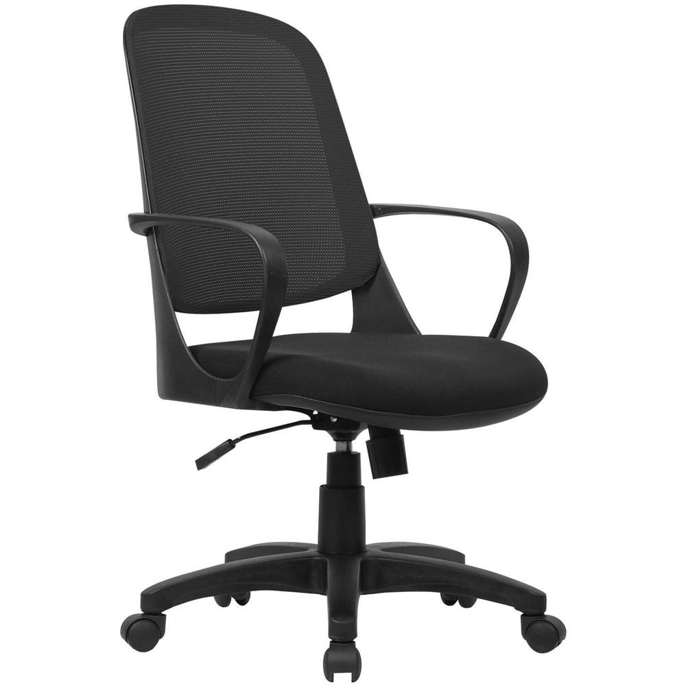 Sedia Da Ufficio Coffs, Poltrona Operativa A Rete Con Braccioli, Seduta Ergonomica Da Ufficio, 61x60h99/108 Cm, Nero - Foto 1