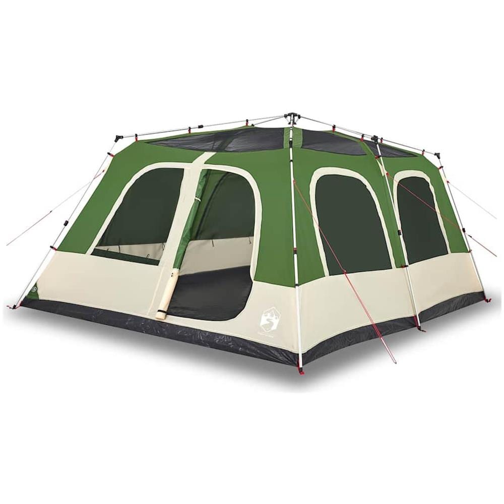 Tenda Familiare a Cupola 10 Persone Verde a Rilascio Rapido - Foto 1