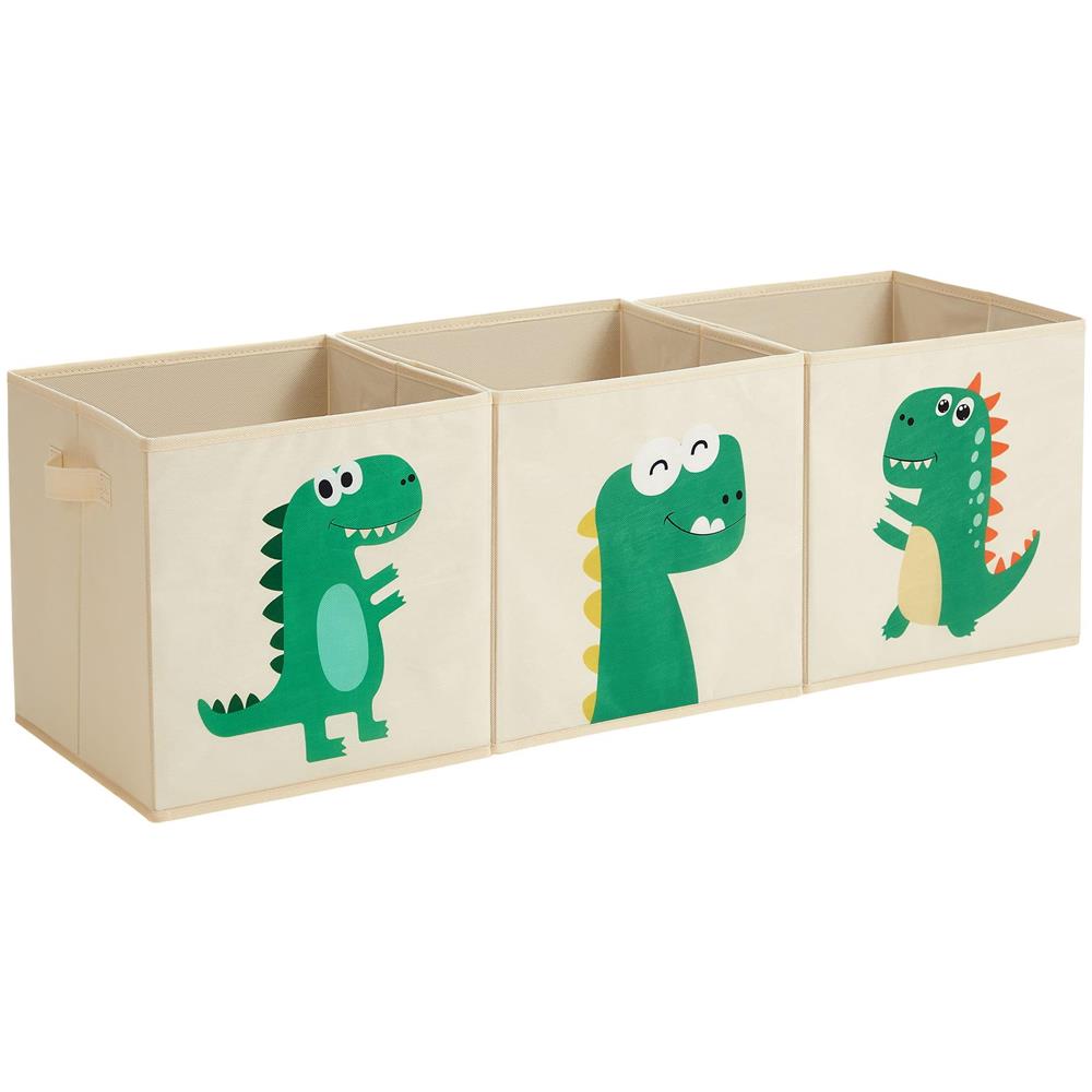 ORGANIZZATORE PER BAMBINI X3 Tessuto Salvaspazio Beige Verde x3 - Foto 2