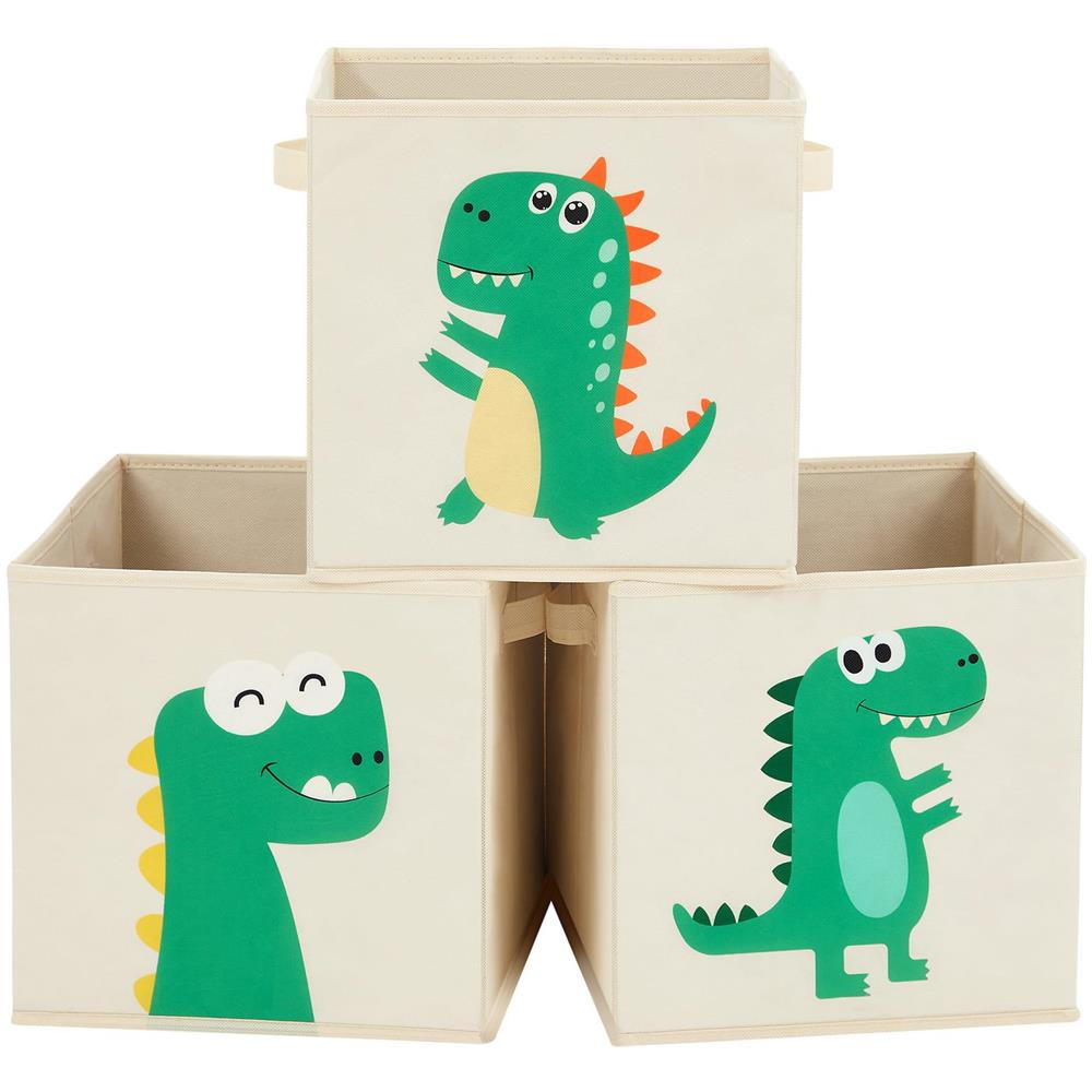 ORGANIZZATORE PER BAMBINI X3 Tessuto Salvaspazio Beige Verde x3 - Foto 1
