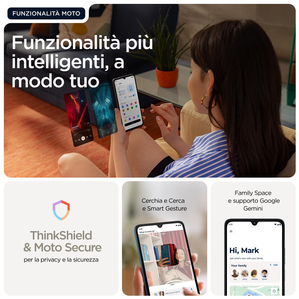 Moto G06 Power 4G 64GB 4GB Ram Displai 6,88" LCD 120Hz HD+ Main Camera 50MP Dual nanoSim USB Type-C Android 15 Helio G81 Extreme 7000mAh Pantone Laurel Oak - Foto 19