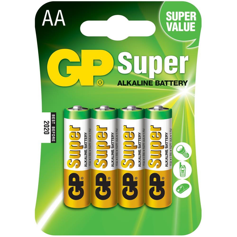GP5505 Blister Da 4 Batterie Stilo (AA) Alkaline Super - Foto 1