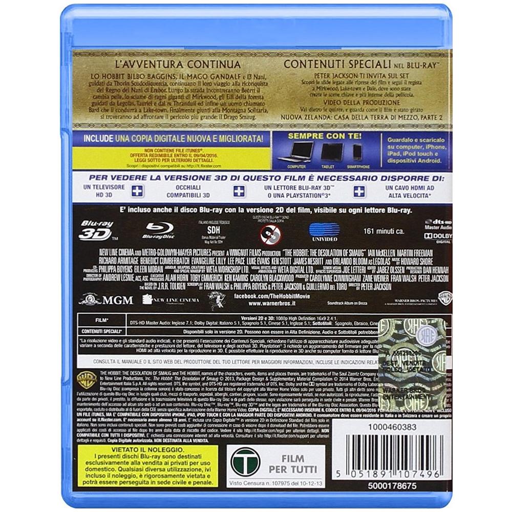 Lo Hobbit - La Desolazione Di Smaug (3D) (2 Blu-Ray 3D + 2 Blu-Ray + Copia Digitale) - Foto 2