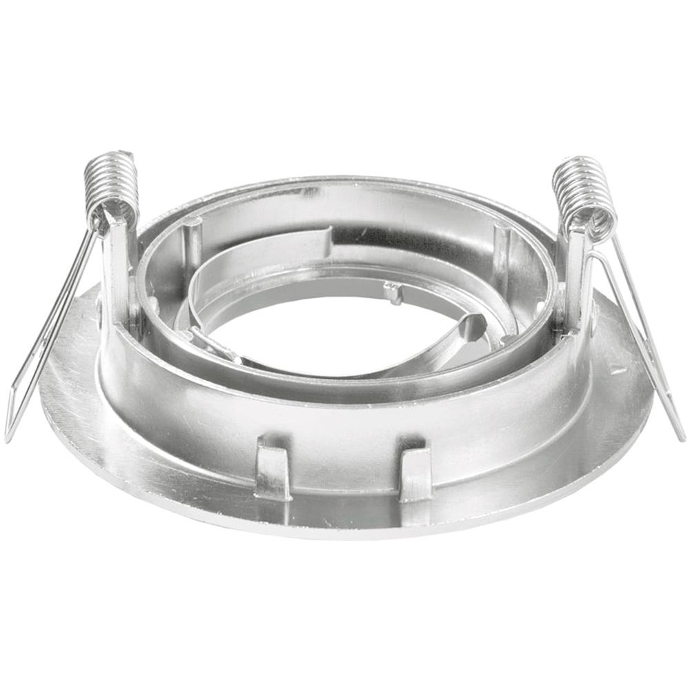 Porta Faretto Portafaretto Supporto Orientabile Incasso Gu10 Mr16 Satinato - Foto 3