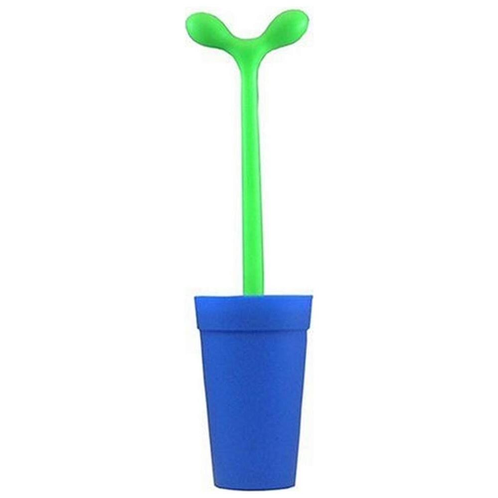 Merdolino ASG04 AZ Scopino di Design in Resina Termoplastica per Pulizia WC Colore Blu - Foto 1