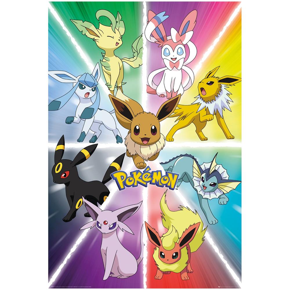 Pokemon - Eevee Evolution (poster Maxi 61x91,5 Cm)  - Foto 1