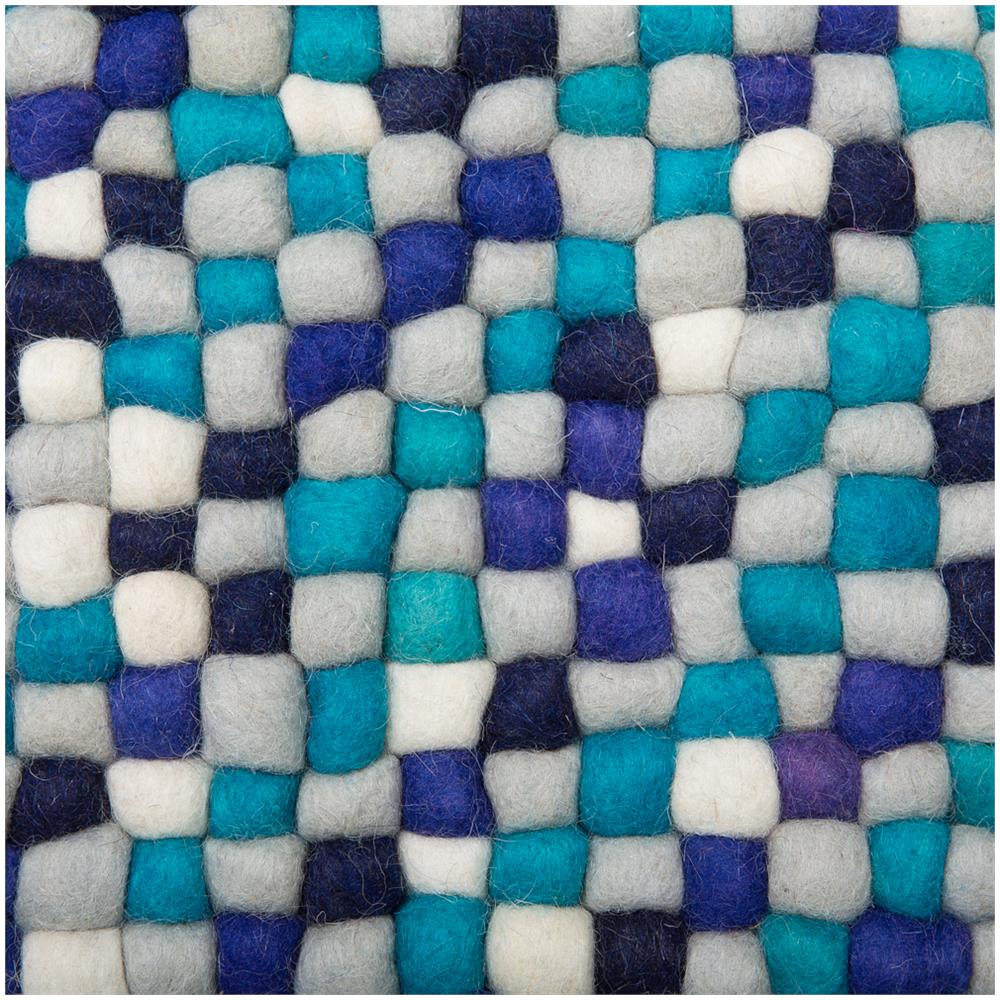 Tappeto Rettangolare Blu-bianco 160 X 230 Cm Amdo - Foto 2