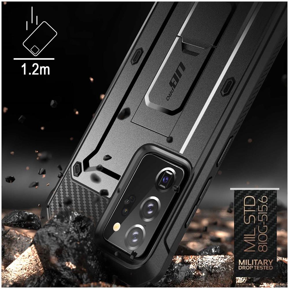 Cover Supcase Unicorn Beetle Pro Samsung Galaxy Note 20 Ultra Clip Cintura Nera - Foto 5