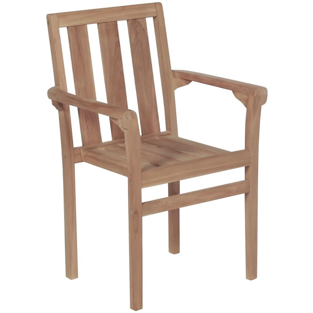 Sedie da Giardino 2 pz con Cuscini Crema Massello di Teak - Foto 2