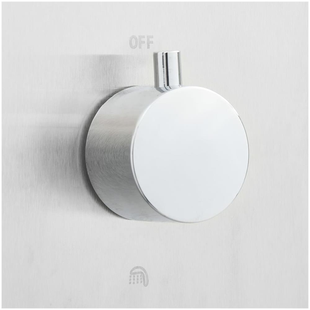 Doccia da Esterno con Piatto in WPC Acciaio Inossidabile - Foto 2