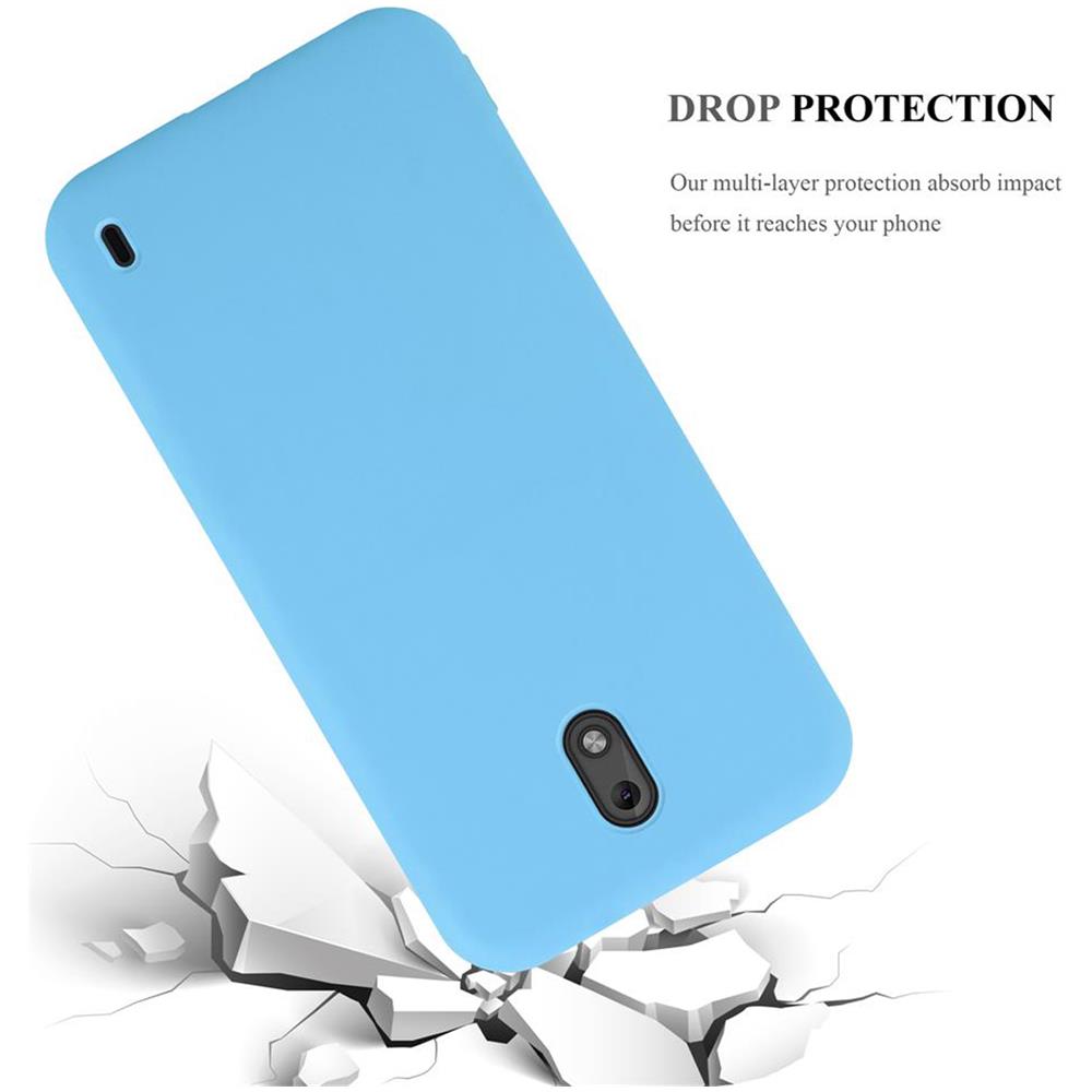 Custodia Compatibile Con Nokia 2 In Candy Blu - Coperchio Protettivo In Silicone Tpu Flessibile - Foto 8