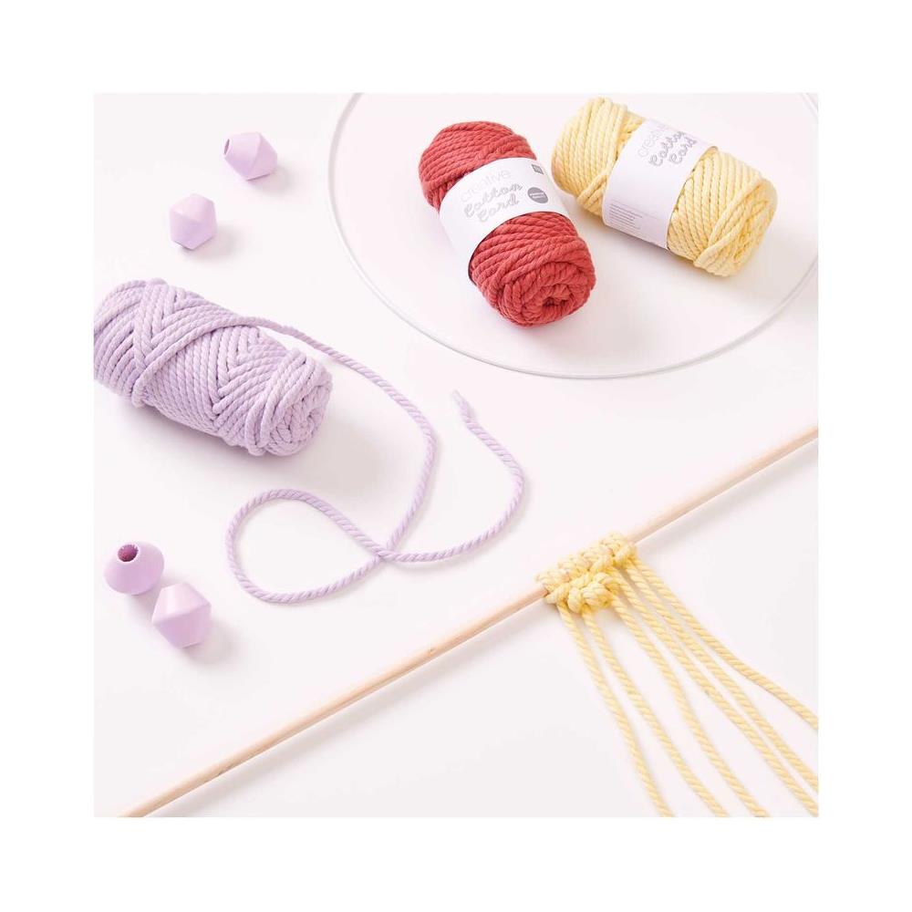 4 Perline Esagonale Macrame - Legno Lilla - 30 Mm - Foto 2