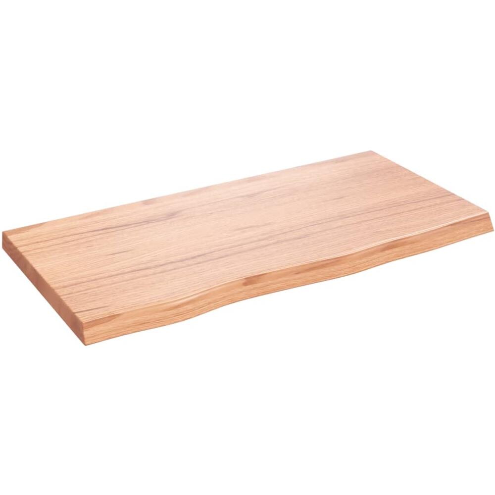 Piano Tavolo Marrone 80x40x (2-4) cm Massello Rovere Trattato - Foto 2