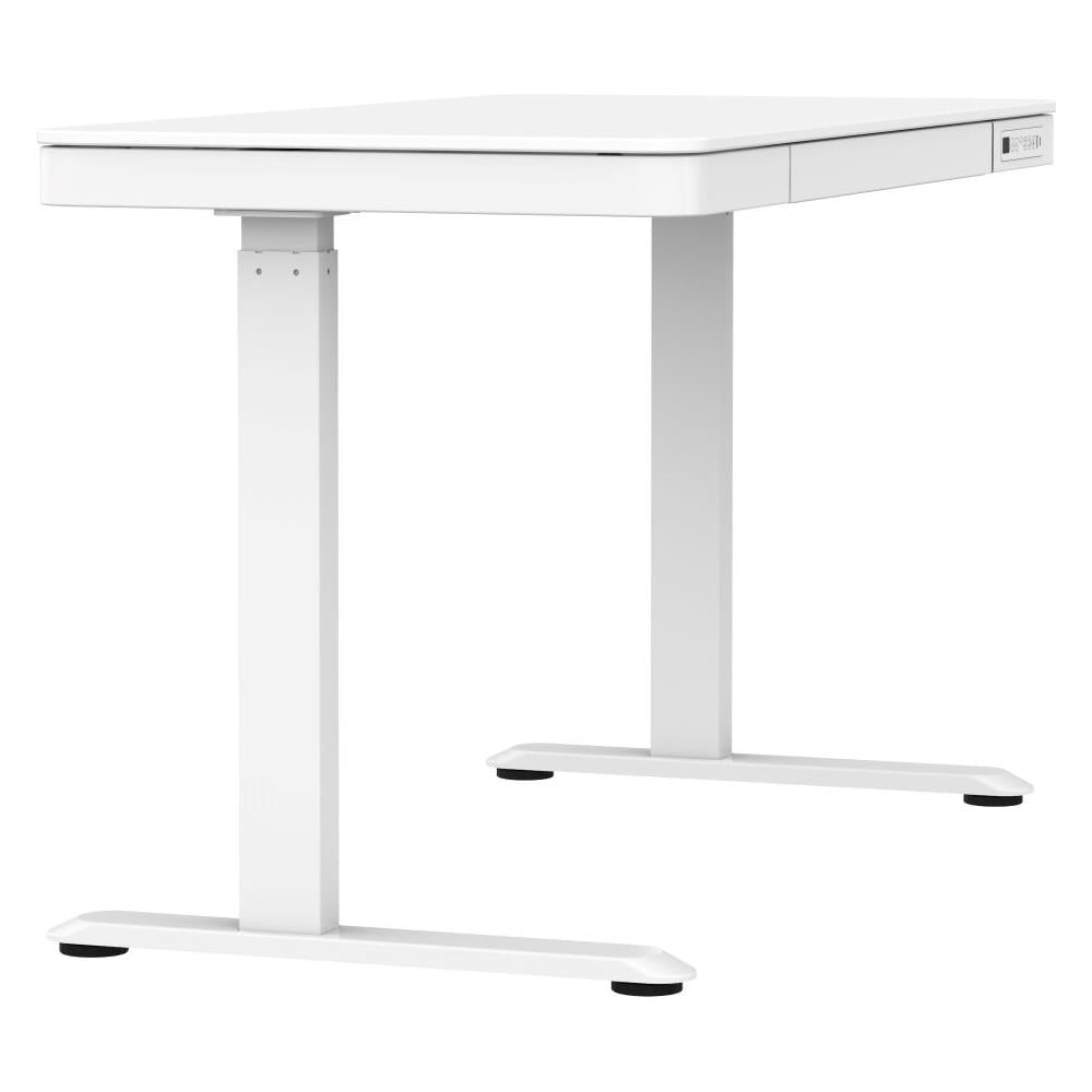 Scrivania con regolazione elettrica dell'altezza 140x70 ET119W-C bianco - Foto 12