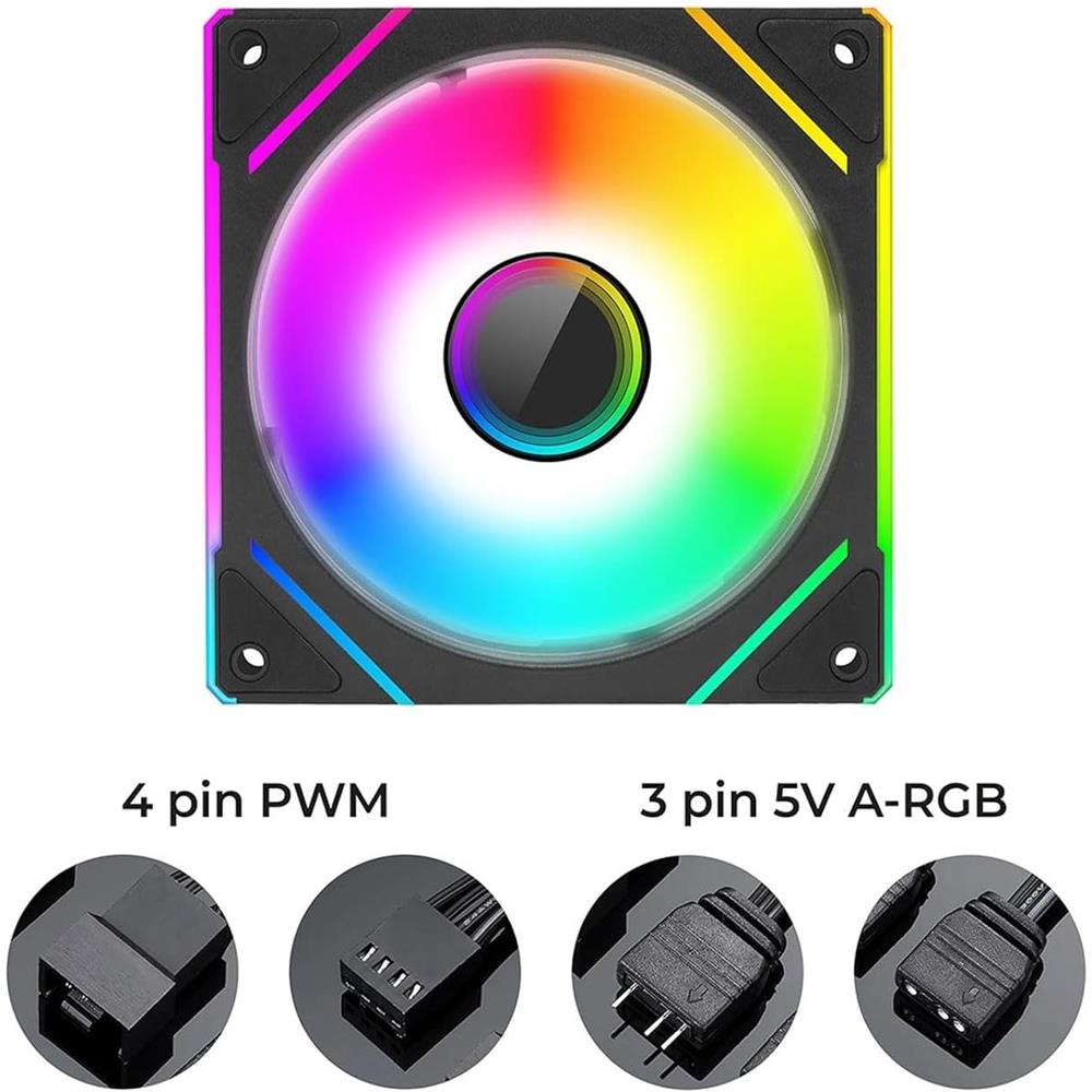 VENTOLA SORA K21 120 1FAN 1800RPM HALO 1800RPM FAN + ANTIVIBRATION - Foto 1