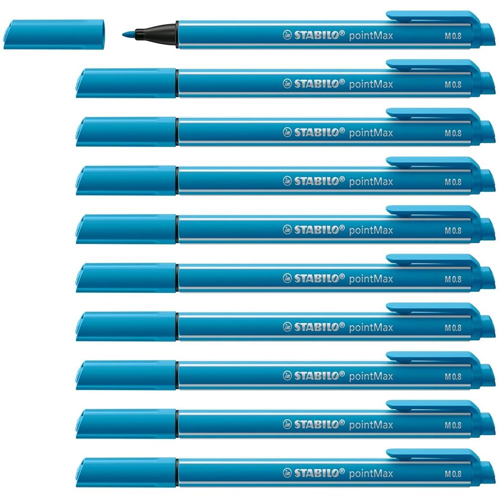 pointMax - Fineliner Premium - Confezione da 10 - Azzurro - Foto 1