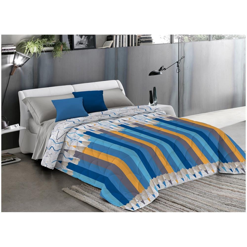 Trapuntino Estivo Disegno Matitoni Colore Azzurro Singolo Azzurro - Foto 4