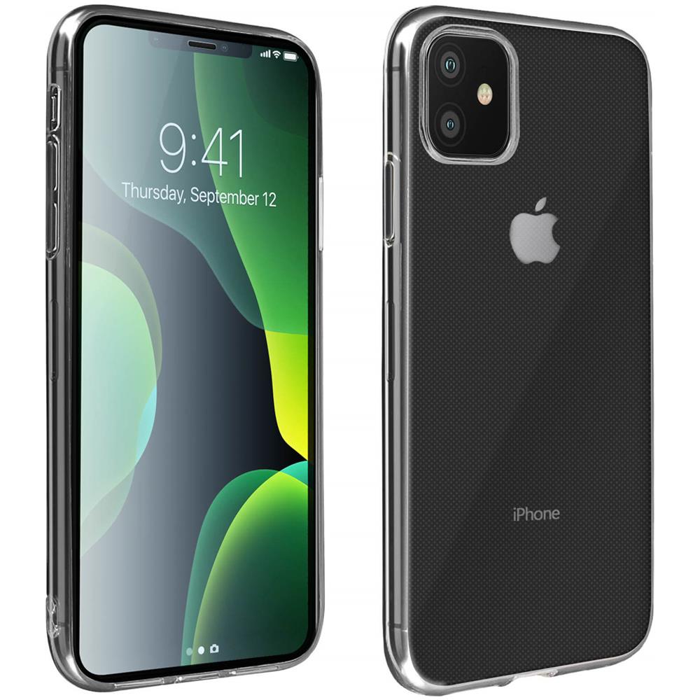 Cover Apple Iphone 11 Silicone Morbida /pellicola Vetro Temperato 9h Nero - Foto 1