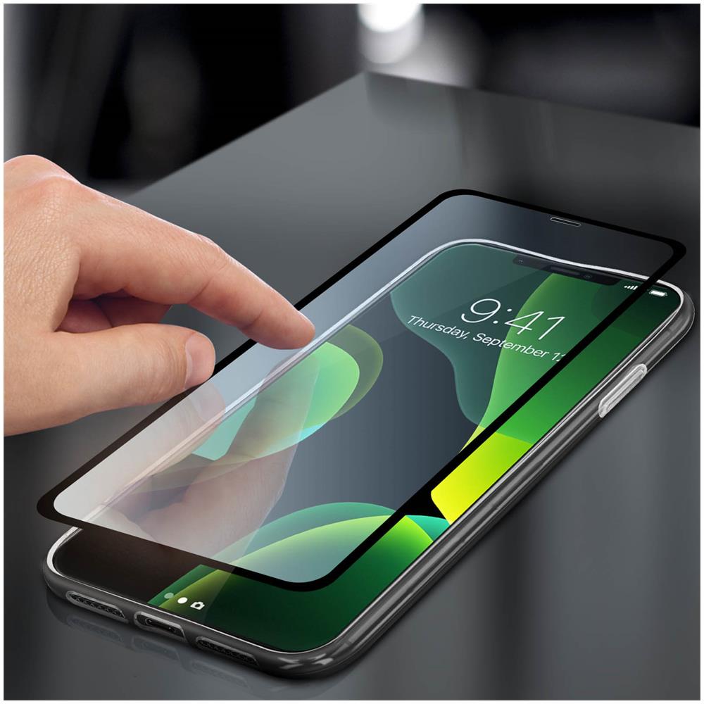 Cover Apple Iphone 11 Silicone Morbida /pellicola Vetro Temperato 9h Nero - Foto 2