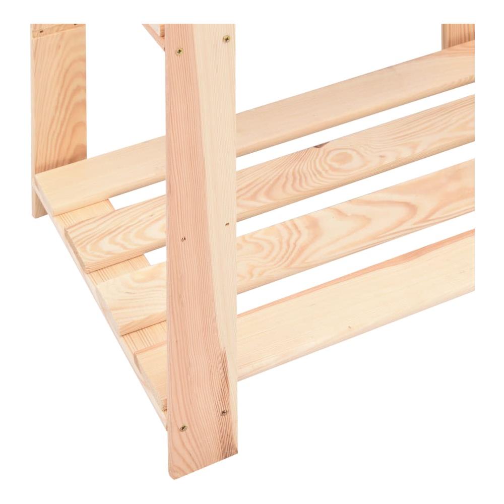 Scaffale A 5 Livelli 80x38x170 Cm Massello Di Pino Fsc 250 Kg - Foto 2